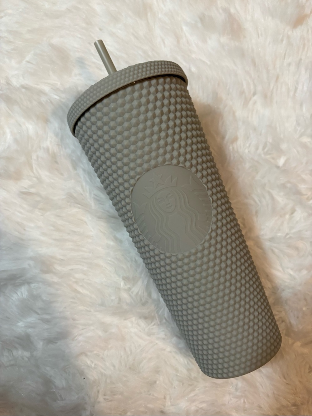 New Starbucks Gray Studded Tumbler